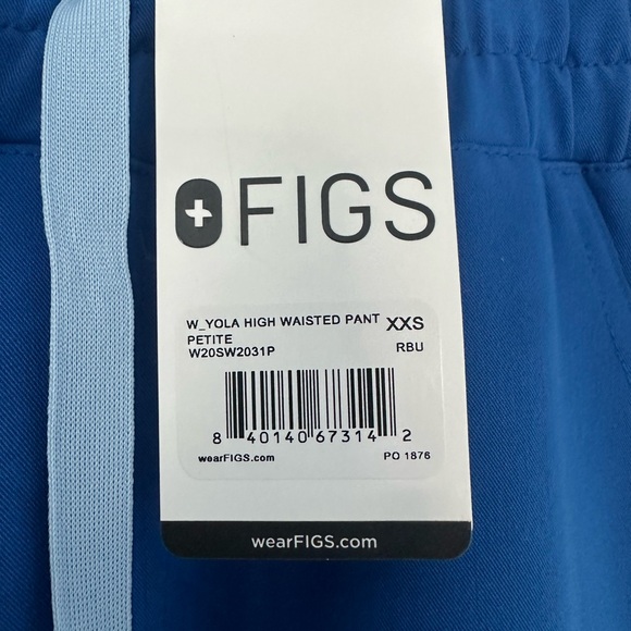 Figs scrubs - high waisted yola in royal blue. Brand new with tag, never worn. - Picture 4 of 5